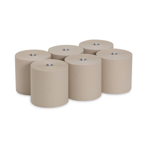 Just Launched | Georgia Pacific Professional 26480 7.87 in. x 1000 ft. 1-Ply Hardwound Nonperforated Paper Towel Roll - Brown (6 Rolls/Carton) image number 0