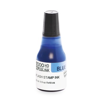 COSCO 2000PLUS 033959 0.9 oz. Bottle Pre-Ink High Definition Refill Ink - Blue