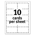 Copy & Printer Paper | Avery 08374 2 in. x 3.5 in. Magnetic Business Cards for Inkjet Printers - White (30 Cards, 10 Cards/Sheet, 3 Sheets/Pack) image number 5
