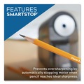 Pencil Sharpeners | X-ACTO 1675X Model 1675 TeacherPro Classroom AC-Powered 4 in. x 7.5 in. x 8 in. Electric Pencil Sharpener - Black/Silver/Smoke image number 6