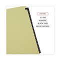 Dividers & Tabs | Universal UNV20822 Deluxe Preprinted Simulated Leather 1-to-31 Tab Dividers with Gold Printing - Buff (1 Set) image number 3