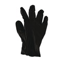 Disposable Gloves | Boardwalk 396SBXA 4.4 mil Disposable General-Purpose Powder-Free Nitrile Gloves - Small, Black (100/Box) image number 1