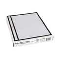 Back to School Sale | C-Line 49911 Super Heavy-Duty Top Load 11 x 8.5 Insert Stitched Shop Ticket Holders - Clear Front, Black Border (25/Box) image number 0
