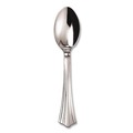 Cutlery | WNA REF320SP Reflections Heavyweight Plastic Spoon Utensils - Silver (40/Pack) image number 1