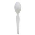  | Boardwalk BWKSPOONHW Heavyweight Polystyrene Teaspoon Cutlery - White (1000/Carton) image number 1