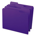 File Folders | Smead 13034 1/3-Cut Tabs Assorted Letter Size 0.75 in. Expansion Reinforced Top Tab Colored File Folders - Purple (100/Box) image number 3