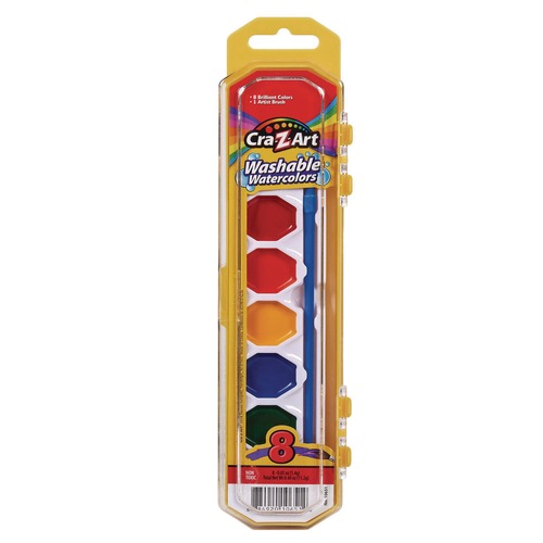 Arts & Crafts Supplies | Cra-Z-Art 1065172 Washable Watercolors Palette Tray - Assorted Colors (8/Set) image number 0