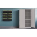 Office Filing Cabinets & Shelves | Tennsco J1878SU-LGY 48 in. x 18 in. x 78 in. Assembled Jumbo Steel Storage Cabinet - Light Gray image number 6