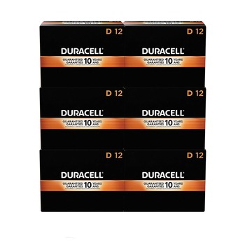 HOUSEHOLD BATTERIES | Duracell MN1300CT CopperTop Alkaline D Batteries (72/Carton)