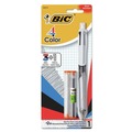 Pens | BIC MMLP1-AST 4-Color 3 plus 1 Medium 1 millimeter Pen/0.7 millimeter Pencil Retractable Ballpoint Pen/Pencil - Black/Blue/Red Ink/Gray/White Barrel (1-Set) image number 0