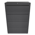 Office Filing Cabinets & Shelves | HON H784.L.S Brigade 700 Series Four-Drawer 36 in. x 18 in. x 52.5 in. Lateral File - Charcoal image number 1