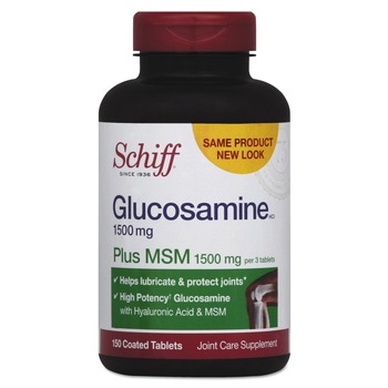 Schiff 20525-11019 150 Count Glucosamine Plus MSM Tablet