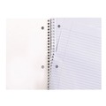 Just Launched | Universal UNV66400 11 in. x 8.5 in. 3-Subject Medium/College Rule Wirebound Notebook - Black Cover image number 2