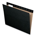 File Folders | Pendaflex 81605 1/5-Cut Tabs Letter Size Colored Hanging Folders - Black (25/Box) image number 1