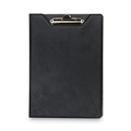 Back to School Sale | Samsill 71410 Value Inside Front Pocket Brass Clip Heavyweight Sealed Vinyl Padfolio - Black image number 0