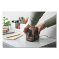 Pencil Sharpeners | X-ACTO 19501X 3.5 in. x 5.5 in. x 4.5 in. AC-Powered Mighty Mite Home Office Electric Pencil Sharpener - Black/Gray/Smoke image number 3
