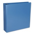 Binders | Universal UNV20733 11 in. x 8.5 in. 2 in. Capacity 3 Rings Slant D-Ring View Binder - Light Blue image number 1