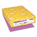 Copy & Printer Paper | Astrobrights 21946 8.5 in. x 11 in. 24 lbs. Bond Weight Color Paper - Outrageous Orchid (500/Ream) image number 0