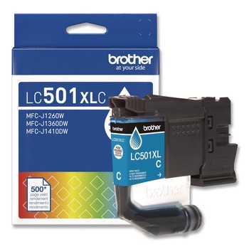OFFICE PRINTERS | Brother LC501XLCS LC501XLCS 500 Page-Yield High-Yield Ink - Cyan