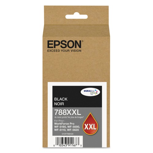 Ink & Toner | Epson T788XXL120 DURABrite Ultra XL PRO T788XXL120 (788XXL) High-Yield Ink - Black image number 0