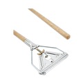 Just Launched | Boardwalk BWK601 Quick Change 0.88 in. Diameter x 54 in. Metal Head Wooden Mop Handle - Junior, Natural image number 1