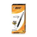 Just Launched | BIC VLG11 BLK Velocity Easy Glide 1 mm Medium Ballpoint Pen - Black Ink/Translucent Black Barrel (1-Dozen) image number 0
