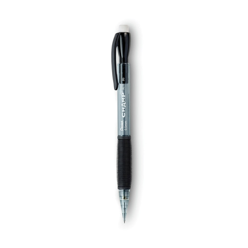 Pencils | Pentel AL15A 0.5 mm HB (#2) Champ Mechanical Pencil - Black Lead, Translucent Gray Barrel (1-Dozen) image number 0