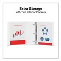 Binders | Universal UNV20746PK 11 in. x 8.5 in. 2 in. Capacity 3 Rings Slant D-Ring View Binder - White (4/Pack) image number 7
