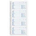 Retail Store Supplies | TOPS 4003 5 x 2.75 Spiralbound Two-Part Carbonless Message Book image number 1