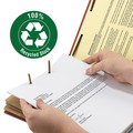 File Folders | Smead 19099 3 in. Expansion Recycled 3-Divider Pressboard Classification Folders, 8 Fasteners - Legal Size/Red Exterior (10/Box) image number 2