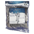 Cutlery | WNA WNA REF320FK Reflections Heavyweight Plastic Utensils Fork - Silver (320/Carton) image number 0