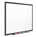 White Boards | Quartet 2548B 96 in. x 48 in. Classic Series Porcelain Magnetic Dry Erase Board - White Surface, Black Aluminum Frame image number 1