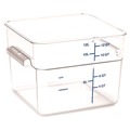 Food Trays, Containers, and Lids | Carlisle 1195407 11.13 in. x 11.13 in. x 8.25 in. 12 qt. Squares Polycarbonate Food Storage Container - Clear image number 2