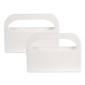 Paper & Dispensers | Boardwalk BWKKD100 16 in. x 3 in. x 11.5 in. Toilet Seat Cover Dispenser - White (2/Box) image number 0