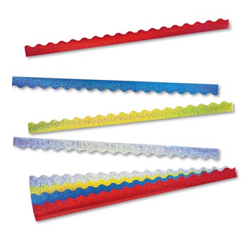 | TREND T92901 2.25 in. x 39 in. Terrific Trimmers Sparkle Border Variety Pack - Assorted Colors (40/Set)