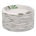 Bowls and Plates | Dixie UX9PATH Pathways Soak-Proof Shield 8.5 in. Paper Plates - Green/Burgundy (125/Pack) image number 1