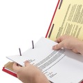 File Folders | Smead 13731 4-Section Pressboard Top Tab Classification Folders with 4 SafeSHIELD Fasteners - Letter Size/Bright Red (10/Box) image number 3