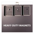 Clipboards | Officemate 83215 Plastic Magnetic Clipboard, 1.5-in Clip Capacity, Holds 8 x 11.5 Sheets, Black image number 2