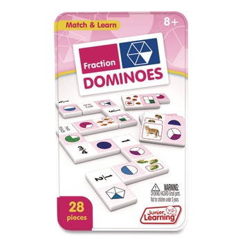 Junior Learning Inc JL485 Ages 8 to 12 Fraction Dominoes