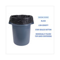 Storage Accessories | Boardwalk H8647WKK 56 Gallon 1.7 mil 43 in. x 47 in. Flat Pack Linear Low Density Industrial Can Liners - Black (100/Carton) image number 5