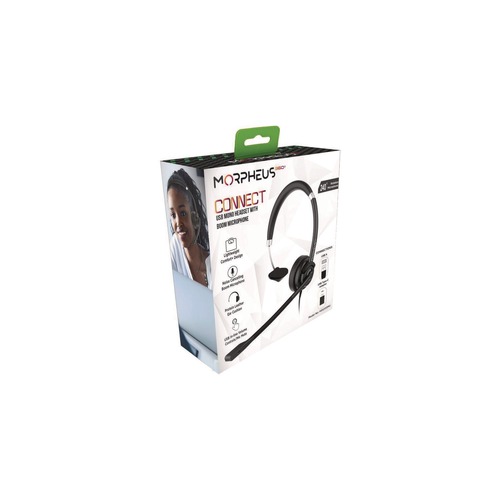 Office Electronics & Batteries | Morpheus 360 HS5200MU Connect USB Over the Head Mono Headset with Boom Microphone image number 0