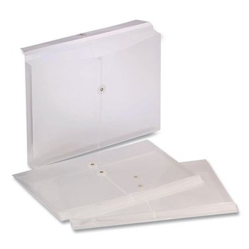 JUST LAUNCHED | Pendaflex 63814-3 8.5 in. x 14 in. Poly String and Button Envelope - Clear (3/Pack)
