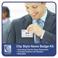 Labels | C-Line 95543 4 in. x 3 in. Top Load Name Badge Kits - Clear (50/Box) image number 2