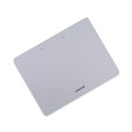 Clipboards | Universal UNV40302 0.5 in. Clip Capacity 11 in. x 8.5 in. Landscape Orientation Plastic Brushed Aluminum Clipboard - Silver image number 2