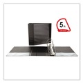Binders | Universal UNV20998 11 in. x 8.5 in. 5 in. Capacity 3 Rings Slant-Ring View Binder - Black image number 10