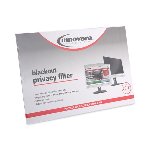 Clearance Center | Innovera IVRBLF201 4:3 Blackout Privacy Monitor Filter for 20.1 in. LCD image number 0