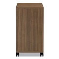 Office Carts & Stands | Alera VA582816WA 15.38 in. x 20 in. x 26.63 in. Valencia Series 2-Drawer Mobile Pedestal - Walnut image number 2