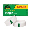 Packing Tapes | Scotch 810K6 Magic 0.75 in. x 83.33 ft. 1 in. Core Tape Refill - Clear (6/Pack) image number 0