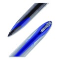 Pens | uni-ball 1927701 AIR Medium 0.7 mm Stick Porous Roller Ball Pen - Blue Ink Black/Blue Barrel (1-Dozen) image number 1