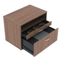 Office Filing Cabinets & Shelves | Alera ALELS583020WA Open Office Series 29.5 in. x 19.13 in. x 22.88 in. 2-Drawer Low File Cabinet Credenza - Walnut image number 1